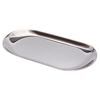 銀ステンレス 装飾トレイ 楕円形＆四角 合計4商品！ キャッシュトレー 楕円形 ステンレス 小物置き [ シルバー / 小